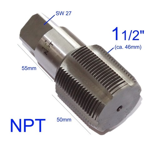 Npt gewindebohrer - 1-1/2",