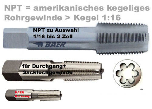 Npt zoll rohrgewinde - npt,