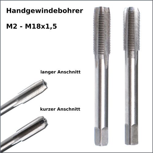 Handgewindebohrer m18x1 5 - m2,