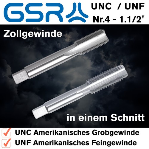 Gsr handgewindebohrer unc unf - handgewindebohrer,