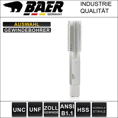 Handgewindebohrer unc unf - unf, zoll